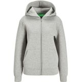 JACK & JONES Jxemma Ls Scuba Hood SWT Sweatjack voor dames, lichtgrijs gem., M