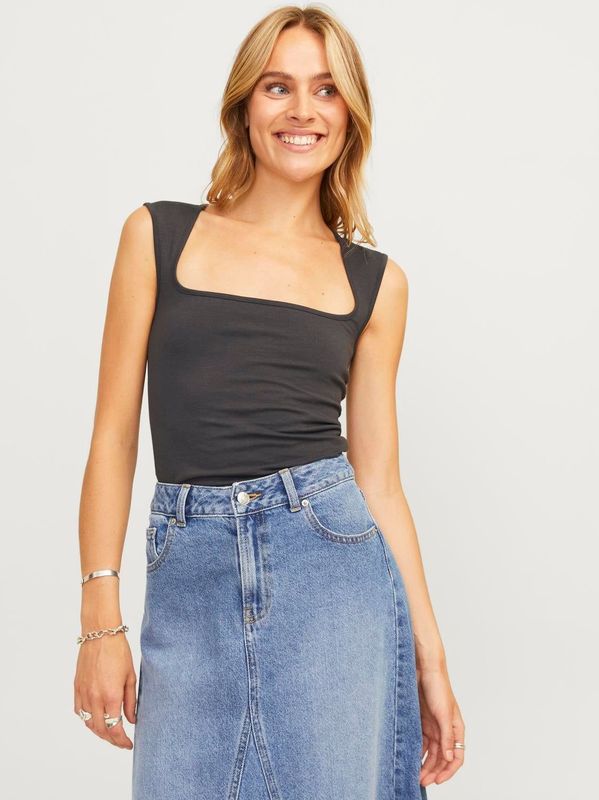 Top - Mouwloos - Stretch Fit - Vierkante Hals