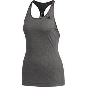 adidas - 3 Stripe Tank - Grijze Sporttop