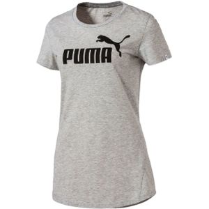 Puma - Ess no1 Logo Tee - Grijs Damesshirt - Grijs