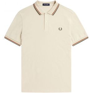 Fred Perry - Twin Tipped Shirt - Katoenen Polo Beige