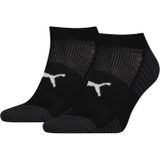 Puma - Sport Cushioned Sneaker Socks 2P - Sportsokken Zwart