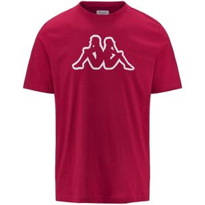 Kappa - T-Shirt Logo Cromen - Rood Herenshirt