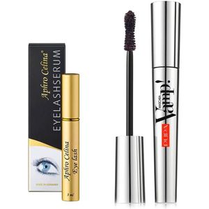 Aphro Celina Eyelash Pupa Vamp! Extra Black Mascara Set