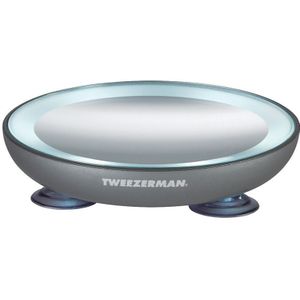 Tweezerman - Mini Spiegel - Met LED Licht - 6,9 cm - Vergrotend