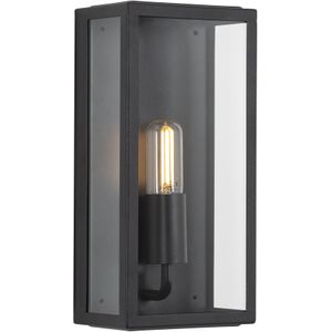 Atlanta Muurlamp Zwart met Lichtsensor LED