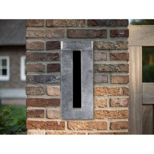 Nostalux - Hardstenen Inbouw Brievenbus - Staand - Hardsteen - 15x37 cm