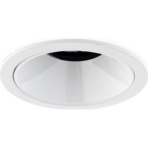 LED Inbouwspot 10W CREE, Rond, Ø84mm, Kantelbaar, Dimbaar, Wit/Wit, Warm Wit