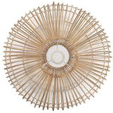 Rotan / Rieten Hanglamp, Handgemaakt, Naturel, ⌀50 cm