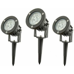 LED Prikspot Tuinverlichting 5W Waterdicht IP65, Warm Wit, 3-Pack