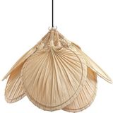 Palmblad Hanglamp, Handgemaakt, Naturel, ⌀42 cm