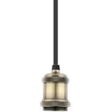 Vintage Hanglamp Fitting E27, Messing