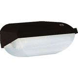 Philips LED Wandarmatuur 9W, Zwart, Waterdicht IP54, Warm Wit, Schemersensor