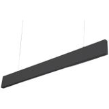 LED Linear Hangarmatuur, 20W, 90cm, Mat Zwart, Warm Wit