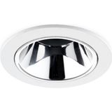 LED Inbouwspot 7W CREE, Rond, Ø64mm, Kantelbaar, Dimbaar, Wit/Zilver, Warm Wit