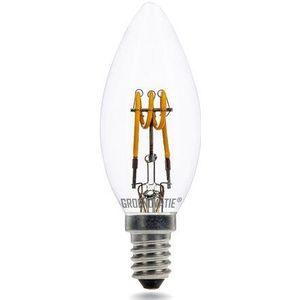 E14 - LED Filament Kaarslamp - Extra Warm Wit - 3W Dimbaar