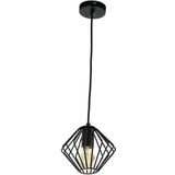 Yardley Retro Draad Design Hanglamp Zwart