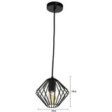 Yardley Retro Draad Design Hanglamp Zwart