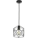 Diamond Star Industrieel Draad Design Hanglamp Zwart