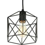 Diamond Star Industrieel Draad Design Hanglamp Zwart