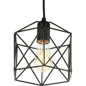 Diamond Star Industrieel Draad Design Hanglamp Zwart