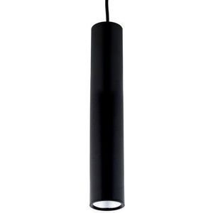 Design Tube Moderne Hanglamp 3W, Warm Wit, Ø 40 x 500 mm, Mat Zwart