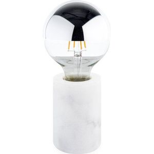 Marmeren Tafellamp, E27 Fitting, Wit
