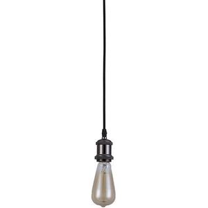 Vintage Hanglamp Fitting E27, Mat Zwart