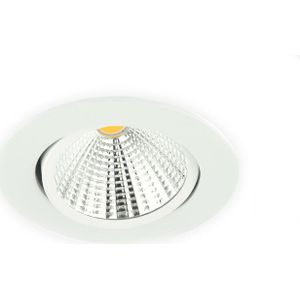 Inbouwspot LED 5W, Wit, Rond, Kantelbaar, Dimbaar, Neutraal Wit