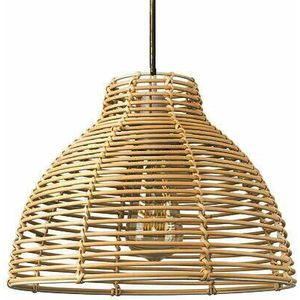 Rotan / Rieten Hanglamp, Handgemaakt, Naturel, ⌀30 cm