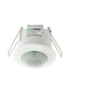 LED PIR Bewegingsmelder/Sensor Inbouw Plafond, IP20, Wit