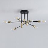 Groenovatie Design Hanglamp - Gouden / Messing - 6-Lichts - E27 Fitting - 60 x 35 cm