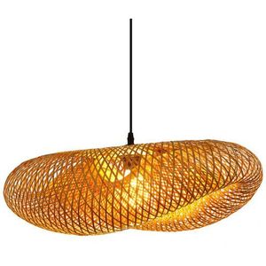 Bamboe Hanglamp, Handgemaakt, Naturel, 70x18 cm