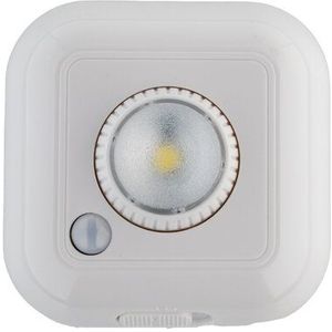 LED Kastlamp 0.5W op Batterijen, Sensor, Wit, Kantelbaar, Dimbaar