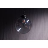Metz Smoke Glazen Design Hanglamp, ⌀30x32cm, Zwart