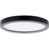 LED Paneel Plafondlamp 24W, Rond ⌀30cm, Opbouw, Warm Wit, Zwart