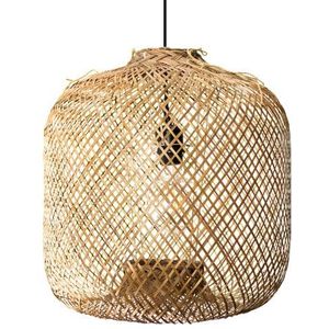 Bamboe Hanglamp, Handgemaakt, Naturel, ⌀40 cm