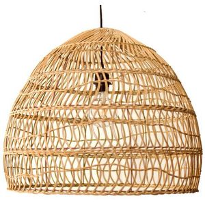 Rotan / Rieten Hanglamp, Handgemaakt, Naturel, ⌀60 cm