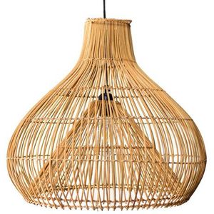 Rotan / Rieten Hanglamp, Handgemaakt, Naturel, ⌀50 cm