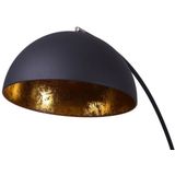 Avignon Industrieel Design Booglamp Vloerlamp Goud Zwart