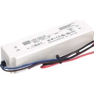 MeanWell LED Transformator 12V, Max. 100 Watt, Waterdicht IP67