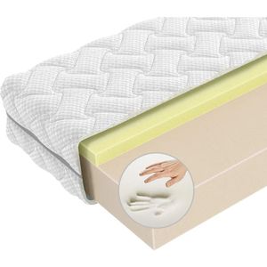 Visco clinic matras 140 x 220 - V52 Traagschuim matras - 23cm dik - Ergonomisch - Antibacterieel - Wasbare hoes