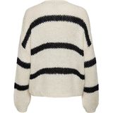 ONLY - ONLJackie - Trui - Lichtbeige / Zwart - Losse Pasvorm