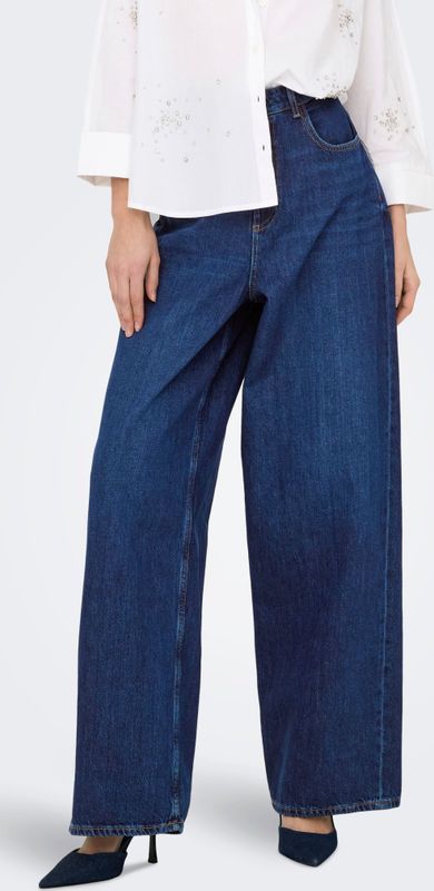 Onlpaulina - High Waist Baggy Fit Jeans - Mid Wash