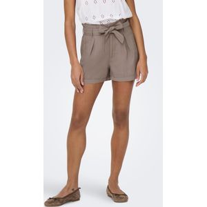 Pantalons - Effen - Viscose - Kort - Loosefit - High Waist