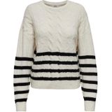 JDY Trui  donkerblauw / offwhite