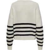 JDY Trui  donkerblauw / offwhite