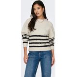 JDY Trui  donkerblauw / offwhite