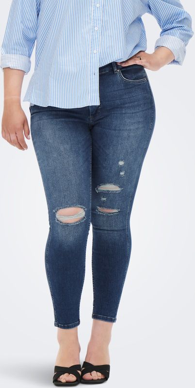 Carbobbi - Skinny Fit Jeans - Enkel Lengte - Curve - Nauwsluitend