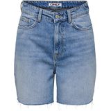 Onlzita - High Waist - Denim Shorts - Blauw - Katoen, Regular Fit